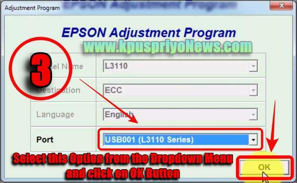 epson l3110 resetter adjustment program